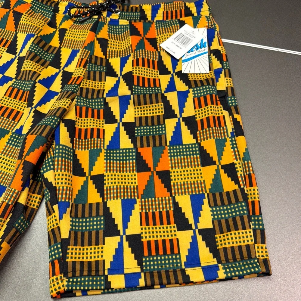 Fresh Prints Of Bel Air African Print Board Shorts Size Medium NWT!